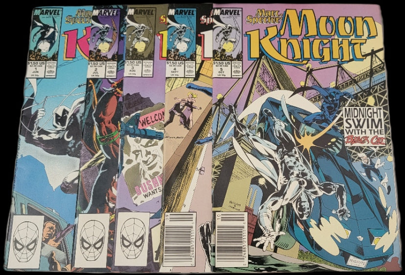 Marc Spector: Moon Knight 1989 (#1-5) Comic Series