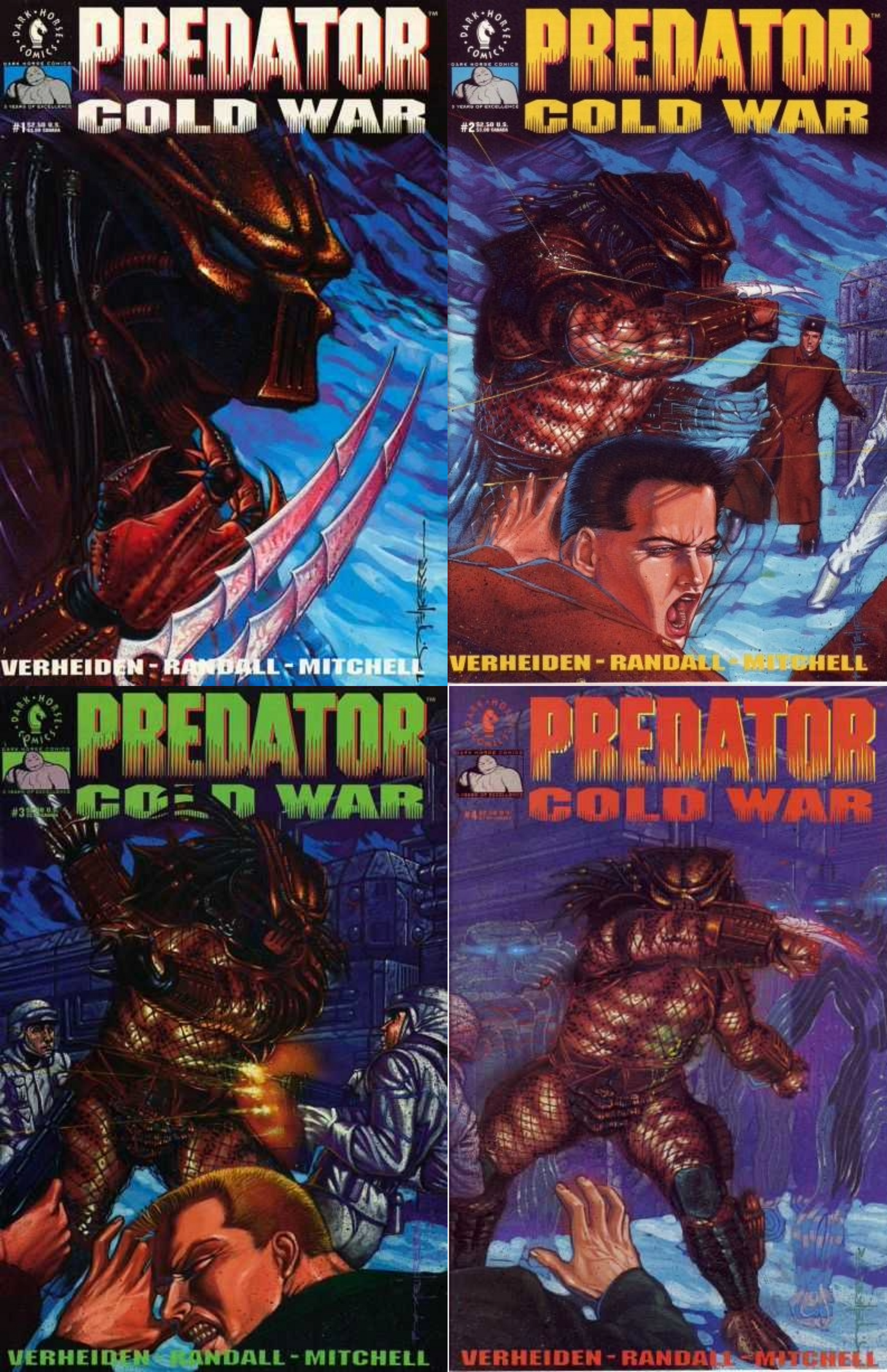 Predator: Cold War #1-4 (1991) | Comic Series