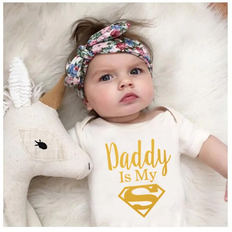 Baby Romper "Daddy Is My Superman"