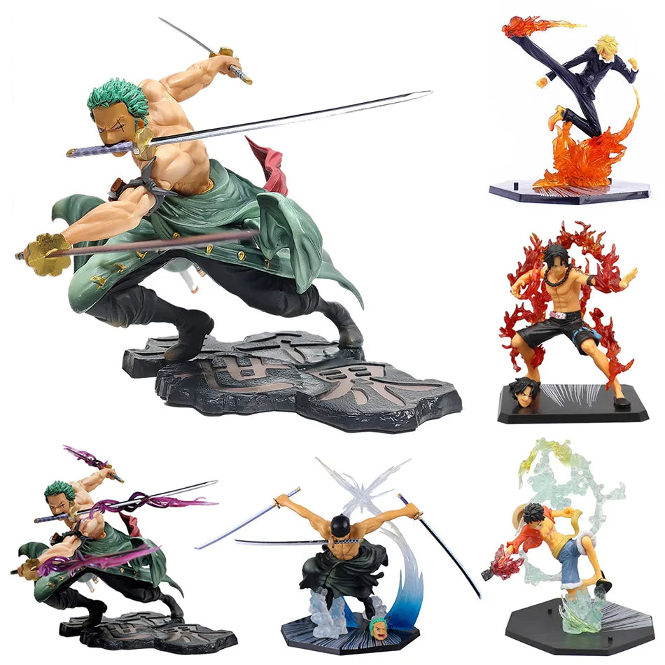 One Piece Luffy and Zoro Action Figures