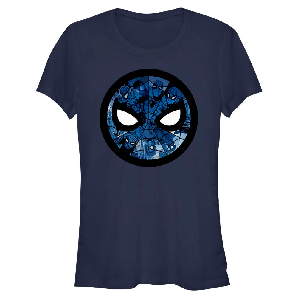 Junior's Marvel Spider-Man Beyond Amazing MASK CIRCLE SPIDEYS T-Shirt