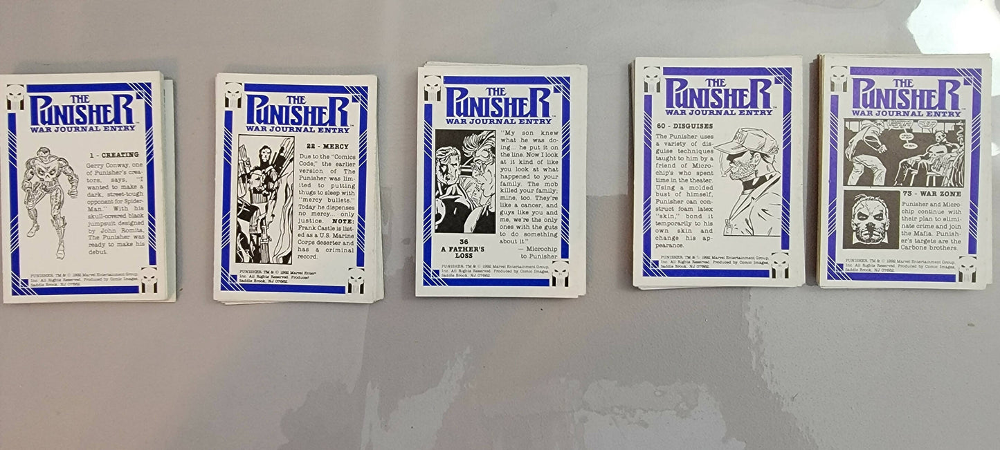 The Punisher War Journal Entry (1992) Incomplete Set
